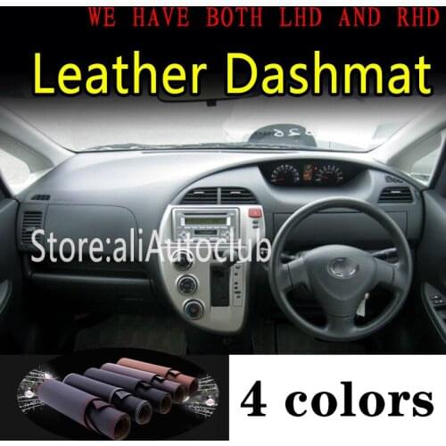 For toyota RACTIS NCP100 XP100 2005 2006 2007 2010 Leather Dashmat Dashboard Cover Dash Mat Carpet Car Styling auto accessories