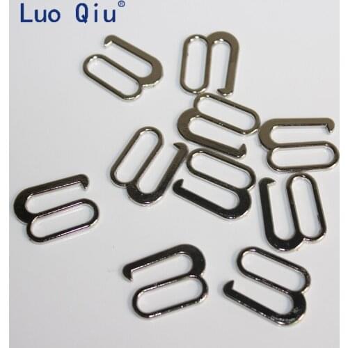 Luo Qiu (50 pcs/lot) 20mm Metal zinc alloy sliver 9 car mats buckle shoe button bra underwear buckle Brassiere clasp belt buckle