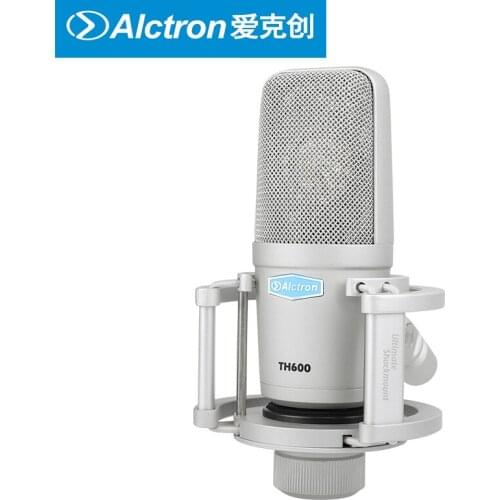 Alctron TH600 microphone large diaphragm condenser recording mic for vocal instruments picku live broadcast studio stage YouTube