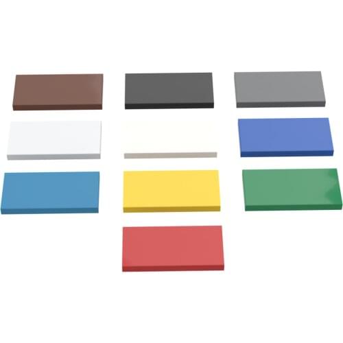 [MOC Hub] 30PCS Flat Tile 2*4 Building Blocks Compatible Major Brand Kids Toys 87079 Early Learning Education Gifts