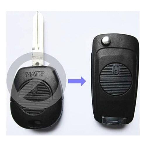 2 BUTTONS MODIFIED FLIP FOLDING REMOTE KEY SHELL FOR NISSAN ALMERA PRIMERA X-TRAIL A33 FOB KEY CASE BLANKS