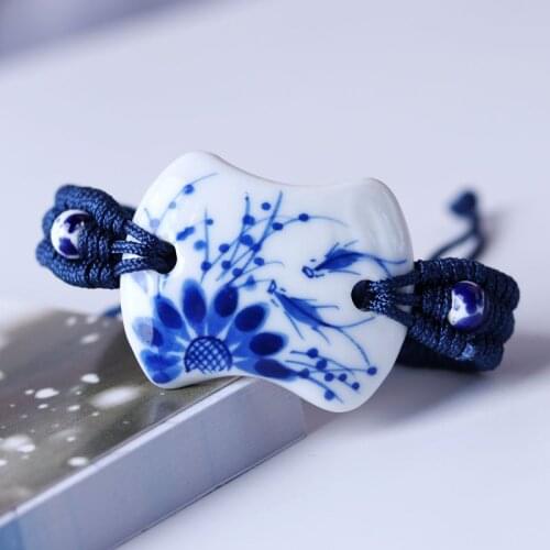 Fashion Handmade Ceramic Bracelets For Women Woven Rope Bracelet Men DIY Jewelry Accessories