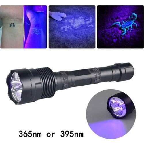 GM 365nm or 395nm UV LED Lantern Powerful 10W UV Flashlight 3 LED Black Light Ultraviolet Torch For Pet Urine Scorpion Detect