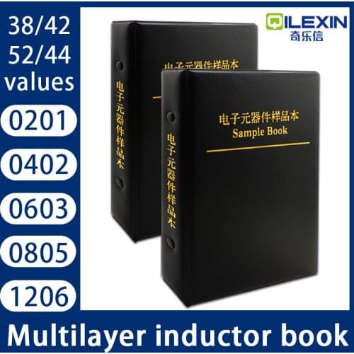 SMD Multilayer Ceramic Inductor Kit 0201 0402 0603 0805 1206 Chip Inductance Assorted Kit Sample Book