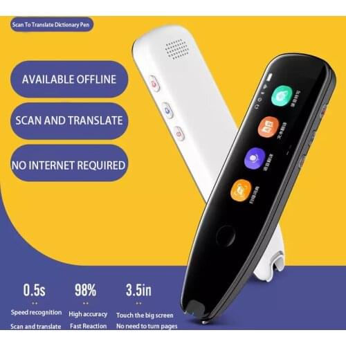 New 2021 Smart Voice Translator Offline 112 language Simultaneous Translation Pen Artifact Voice Business Travel Abroad