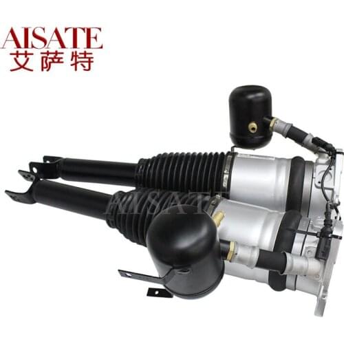 Pair Rear Left+Right Air Suspension Shock Absorbers For Audi A8 D3 4E Air Ride Strut 2002-2011 4E0616001G 4E0616002G 4E0616001E