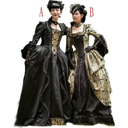 Sc-1216 Victorian Gothic/Civil War Southern Belle loose Ball Gown Dress Halloween Vintage dresses Custom made