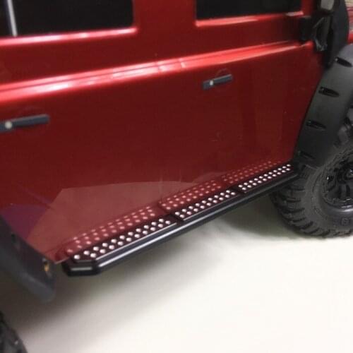 Rc crawler car upgrate part alloy footplate pedal side plate for 1/10 TRAXXAS TRX-4