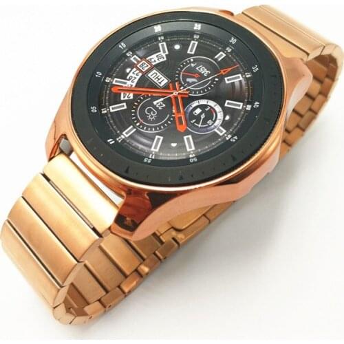 Watch Band For Samsung Galaxy Watch 46mm Link Stainless Steel Strap With TPU Case Cover Watchband For Samsung Gear S3 Wrist Band