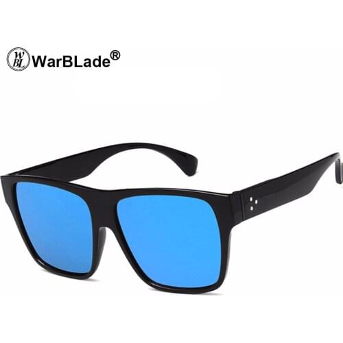 WarBLade Korean Oversized Square Sunglasses Women Men Luxury Brand Big Black Sun Glasses Mirror Shades lunette femme Oculos