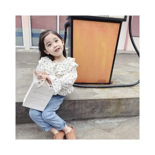 Brand New Kids Girl Pullovers Shirt Baby Girl Clothes 2019 Spring Summer Toddler Girl Floral Cute Tee Shirt Blouse Baby Top Tees