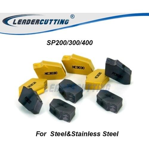 SP200/SP300/SP400 NC3020 SP200/SP300/SP400 PC9030 *10pcs Parting off carbide inserts,Parting off Plates for SPB Parting Blade