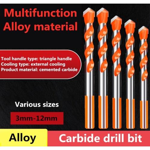 3-12mm Yangtze River Delta Carbide Drill Bits Household Overlord Hand Electric Drill Wall Brick Concrete Drill Bits
