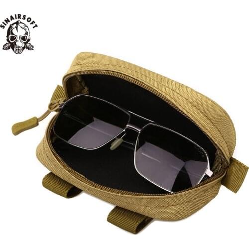 Outdoor Tactical With The Molle System Camouflage Waterproof Riding Bicycle Goggles Glasses Sunglasses Box Bag Boxes Hunting