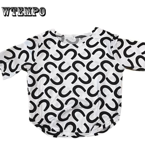 WTEMPO Black And White Blouses