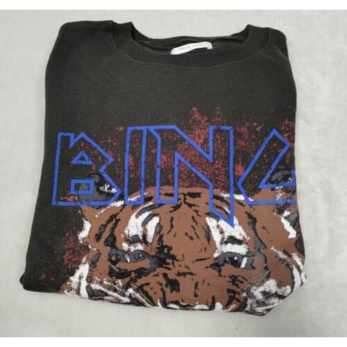 Womens Hoodies & Sweathirts Casual Cotton Autumn Long Sleeve Tiger Head Printing Pullover Sweatshirt Loose Female