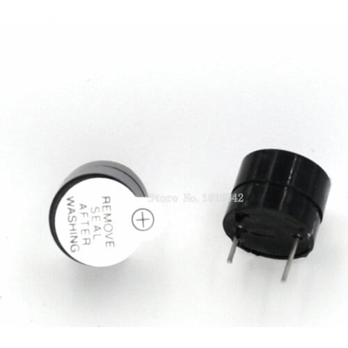 10PCS/Lot 12V Mini Magnetic Active Buzzer Alarm Ringer Black INGT 9.6mm New