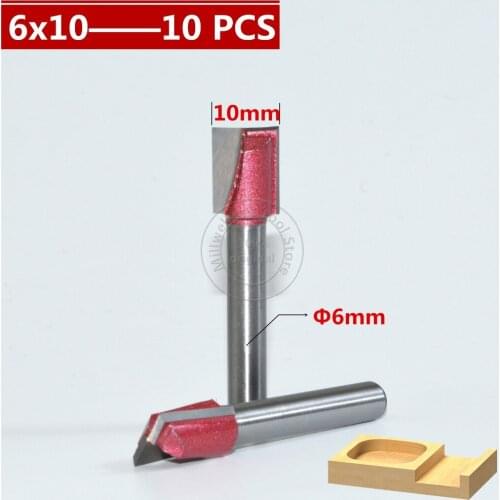6mm*10mm,CNC Tungsten steel Cleaning bottom bit,CNC machine tool,PVC,MDF,Acrylic,Carbide end mill,woodworking insert router bit