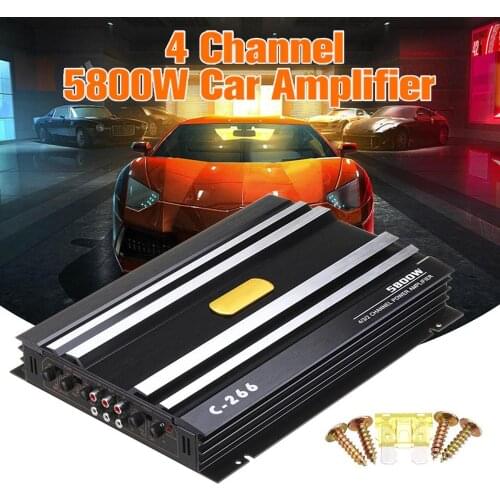 5800 4 Channel 12V Car Amplifer Car Audio Amplifier for Cars Amplifier Subwoofer Watt Car Audio Power Amplifier