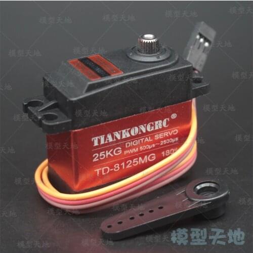 HSP TD-8125MG 25KG high torque servo metal gear steering / throttle servo for 1/8 1/10 RC Car 94188 94111 94123 94762
