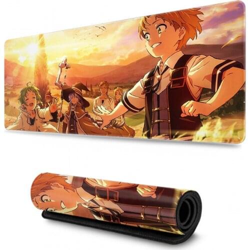 Mushoku Tensei: Isekai Ittara Honki Dasu Large Mouse Pad Thicken Laptop PC Gaming Mice Mat Desk Keyboard Mat Anti-Slip Playmat