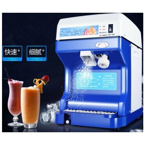 CE Commercial Electric Ice Crusher Ice Shaver Snow Cone Machine Ice Maker 220V