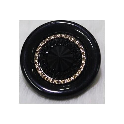 38mm 4pcs/lot Big Buttons Black Button for DIY Garment Accessary