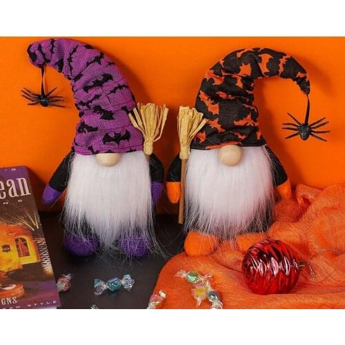Halloween Doll Bar Decor Faceless Ornament Doll Scary Halloween Kids Gift Happy Halloween Party Decor for Home Props