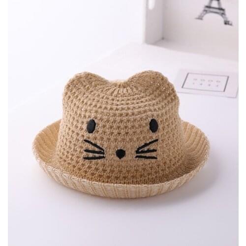 Baby Hat Summer Straw Hat Breathable Sun Hat Cute Kids Summer