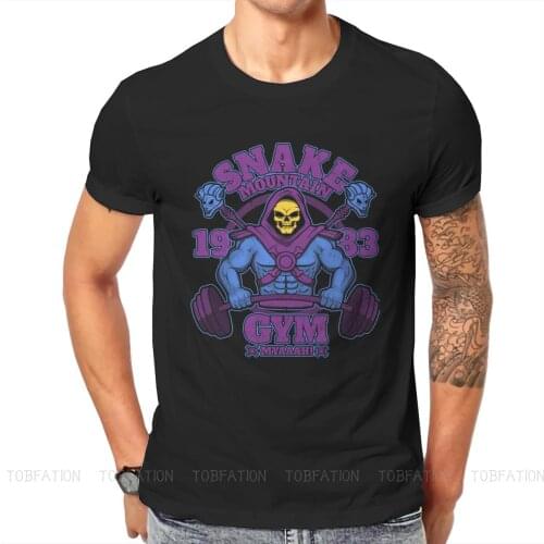 SNAKE MOUNTAIN GYM Unique TShirt He Man and the Masters of the Universe Anime Top Quality Creative Gift T Shirt Short Sleeve