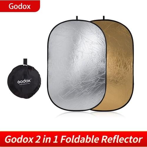 Godox 2 in 1 60cm 80cm 110cm 60x90cm Portable Collapsible Reflector for Photo Studio Flash Lamp Lighting