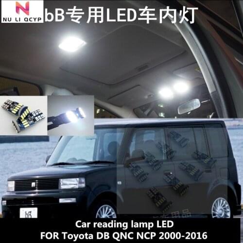 Car reading lamp LED FOR Toyota DB QNC NCP 2000-2016 Car interior lighting decoration lamp 6000K 10W 10pcs
