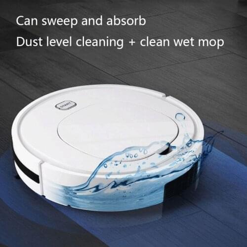 Mini Vacuum Cleaner Wet/Dry Use 3-in-1 Sweeping Vaccum Mopping 90 Run Time for Ceramic Tile Wood Floor Marble
