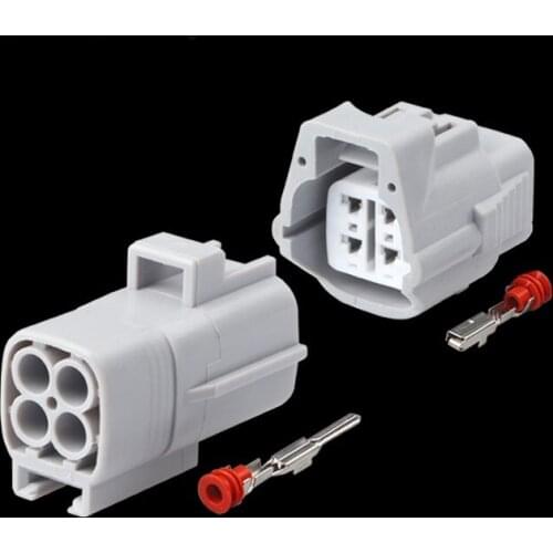 100 sets kit Sumitomo 4 pin TS 090 Sealed Male Female Oxygen Sensor Plug for Corolla 6188-0066 6189-0126