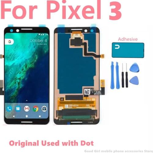 Original Screen For Google Pixel 3 LCD Display Touch Digitizer Screen For Pixel 3 LCD Screen Pixel3 Replacement Used With Spot