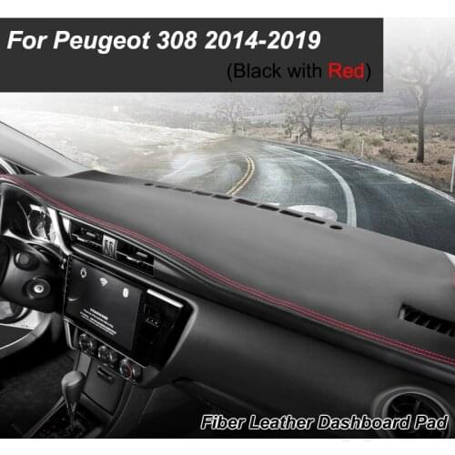 For Peugeot 308 T9 2014-2019 308sw 308GTI Anti-Slip Mat Dashboard Cover Pad Sunshade Dashmat Carpet Car Accessories