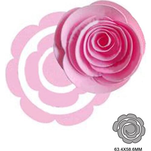 Spiral Flower Metal Cutting Dies for DIY Scrapbooking Album Paper Cards Decorative Crafts Embossing Die Cuts Christmas 2021new