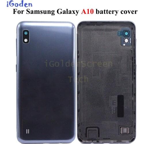 For Samsung Galaxy A10 A105 A105F Back Battery Cover Glass Housing Cover for Samsung A10 Door Rear Case Replacement