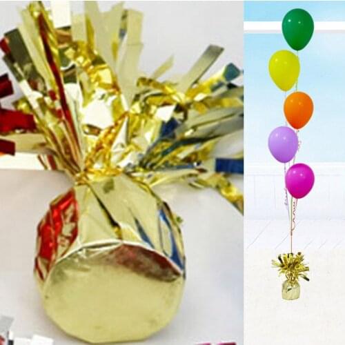 Heavy weights for Helium balloon Wedding decorations Gold color gravity block balloon pendant about 110g party supplies 12pcs