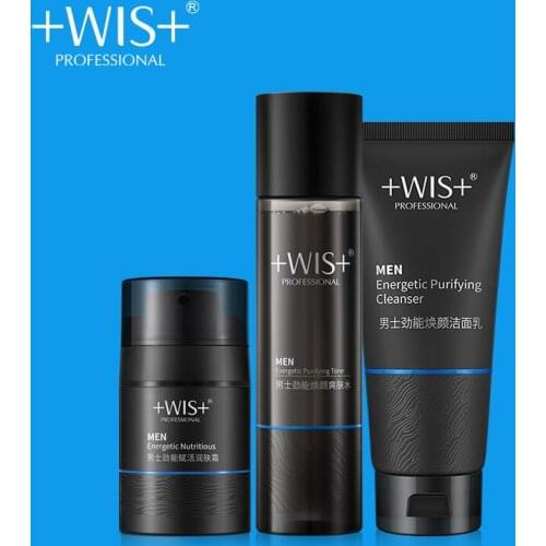 WIS Man Skin Care Sets Oil Control Cleaning Refreshing Purifying Moisturizing Facial Care For Men