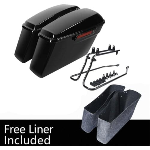 Motorcycle Hard Saddlebags Saddle Bags Conversion Brackets For Harley Softail Heritage Deluxe 1984-2016