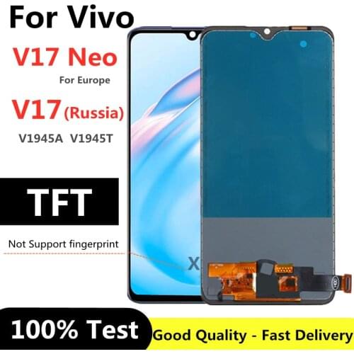 6.38" TFT For Vivo V17 Neo LCD Display Touch Screen Digitizer Assembly for vivo V17 Russia version V17 Neo Europe LCD