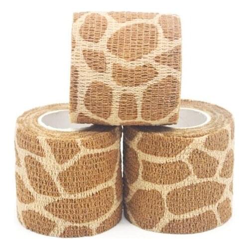1Roll Various Funny Patterns Self-adhesive Elastic Pet Bandage Leg Cover Protector Strap Medical Non-woven Cohesive Bandage