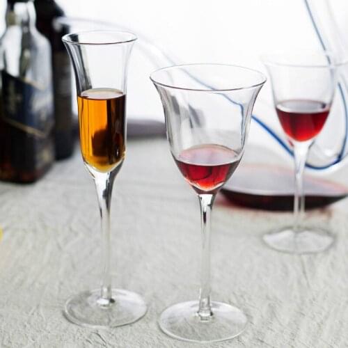 150-250ml Crystal Red Wine Glass Whisky Horn Goblet Hand Blown Champagne Cup Drinkware Wine Tasting Nose Professional Wine Glass