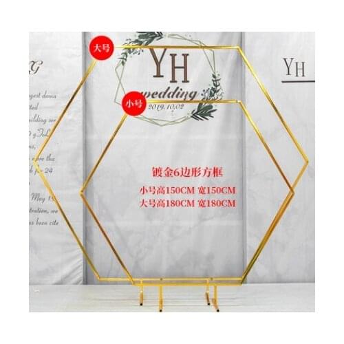 2pcs Glossy Arch Shelf Wedding Stage Curtain Sash Background Prop Frame Flower Balloons Rack Welcome Sign Stand Backdrops Decor