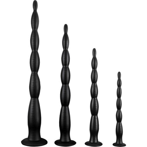 60cm Long Anal Bead Dildo Tail Butt Plug Adult Sex Toys For Women Men Strapon Colon Plug Prostate Massager Suction Cup Anal Whip