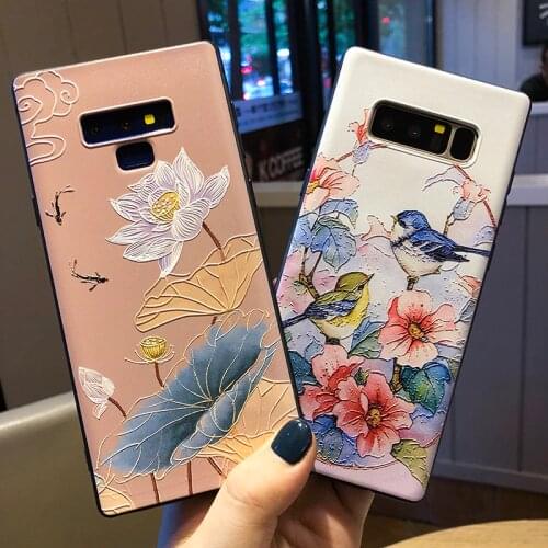 3D Emboss Case For Samsung Galaxy S20 FE S10 Plus J4 Plus J6 A7 A9 2018 2016 A5 2017 J7 Note 8 9 S7 Edge S8 S9 Plus A8 Case