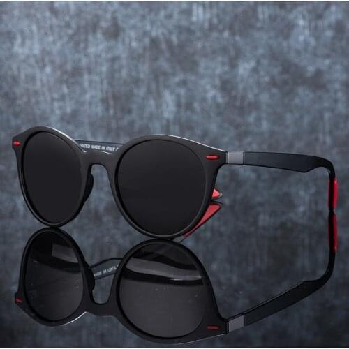 DESIGN Men Brand Women Classic Retro Polarized Sunglasses Legs Lighter Oval Frame UV400 De Sol