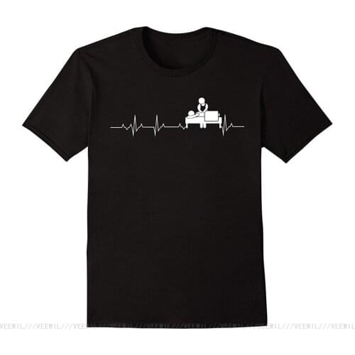 Massage Therapist TShirt I Love Massage Therapist Heart Bea Hip-hop T Shirt MenBoy Short Sleeve Cool Tees Sleeve T-Shirt