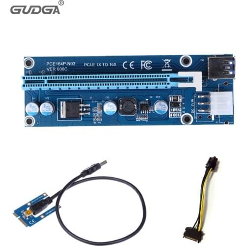 Riser card Mini PCI-Eextender to PCIE 16X Card Slot Expansion to USB 3.0 Interface Adapter Riser Card for video graphics card